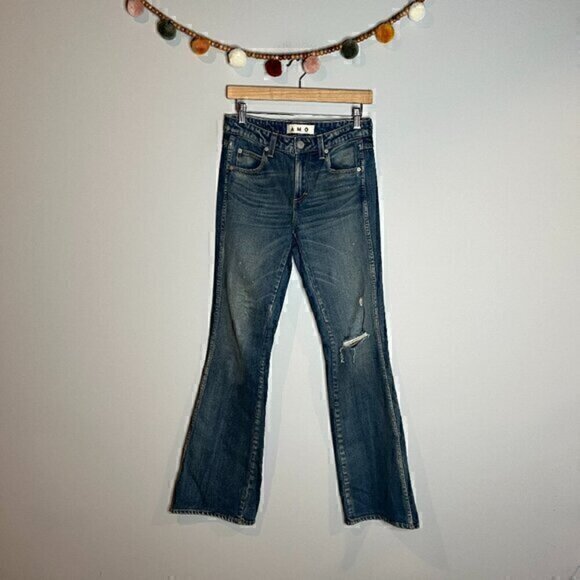 Amo Kick jeans in Dive Bar Destroy - Picture 1 of 5
